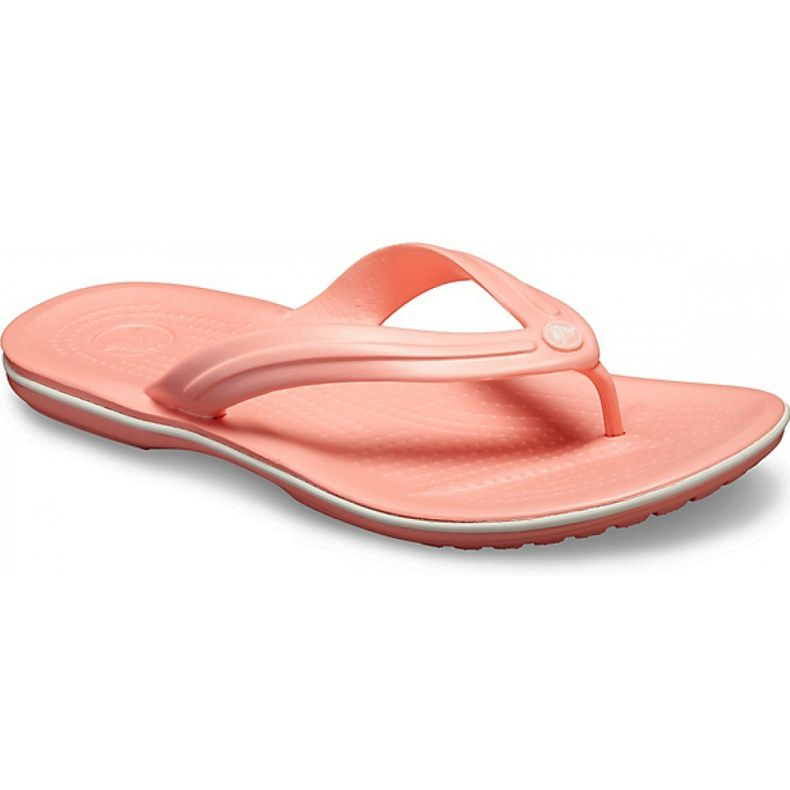 Crocs ženske papuče Crocband Flip svijetlo roza i bijela 11033 6KP ružičasta