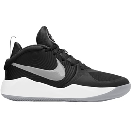 Dječje cipele Nike Team Hustle D 9 crno-sivo-bijele AQ4224 001