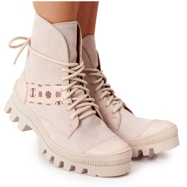 Lewski Shoes Čizme od antilopa Radničke cipele Lewski 2942-0 Lagane bež