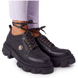 Lewski Shoes Kožne cipele Oxfords Lewski 3011-0 Crna