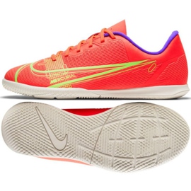 Nike Mercurial Vapor 14 Club Ic Jr CV0826 600 cipele za nogomet višebojan narančaste i crvene