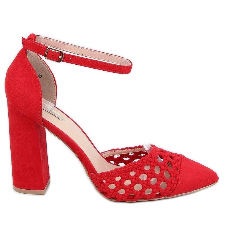 Crpke s visokim potpeticama izložene crvenom bojom 1JB-19228 Crveno crvena