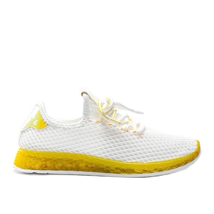 Marley bijele i žute cipele na klizanje bijela