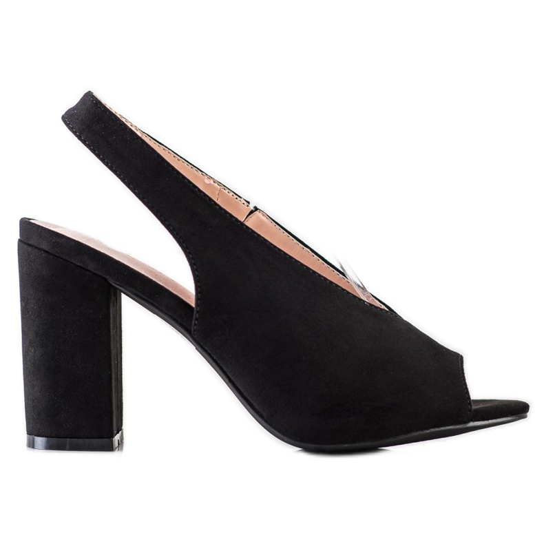 S. BARSKI Ugrađene sandale S.BARSKI crno