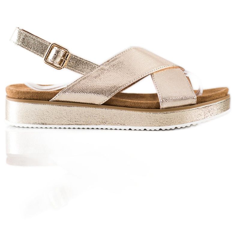 Goodin Zlatne sandale na platformi zlatna