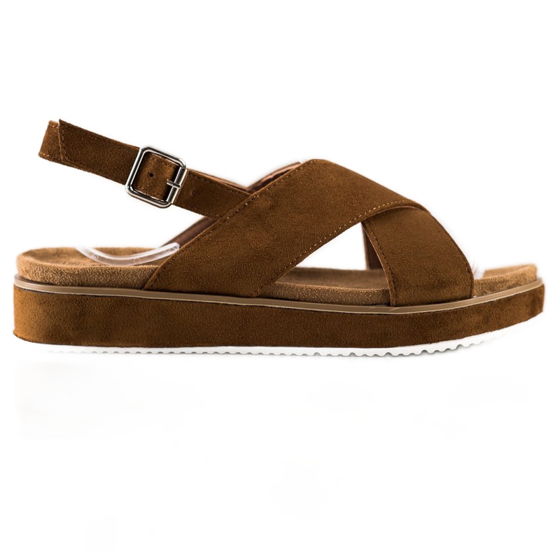 Goodin Smeđe sandale na platformi smeđa