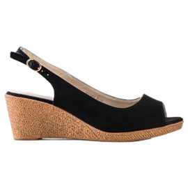 Goodin Ležerne sandale na klin crna