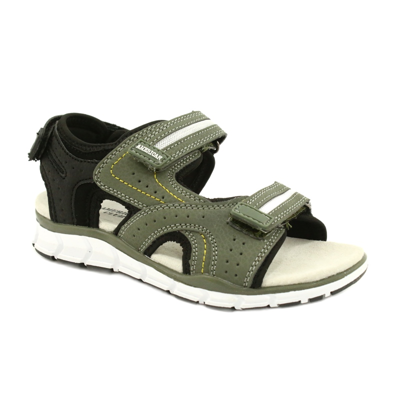 American Club Sportski sportovi Boys kožni umetnuti ES33/21 kaki zelena