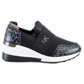 SHELOVET Crne tenisice koje se navlače crna