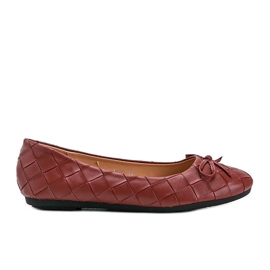 Kaiden crvene pletene balerine crvena