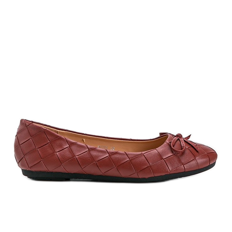 Kaiden crvene pletene balerine crvena