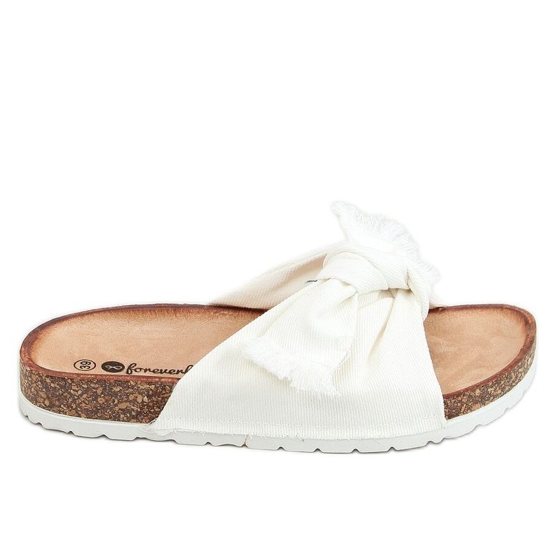 Bijele pamučne papuče WS11 Bijele bijela