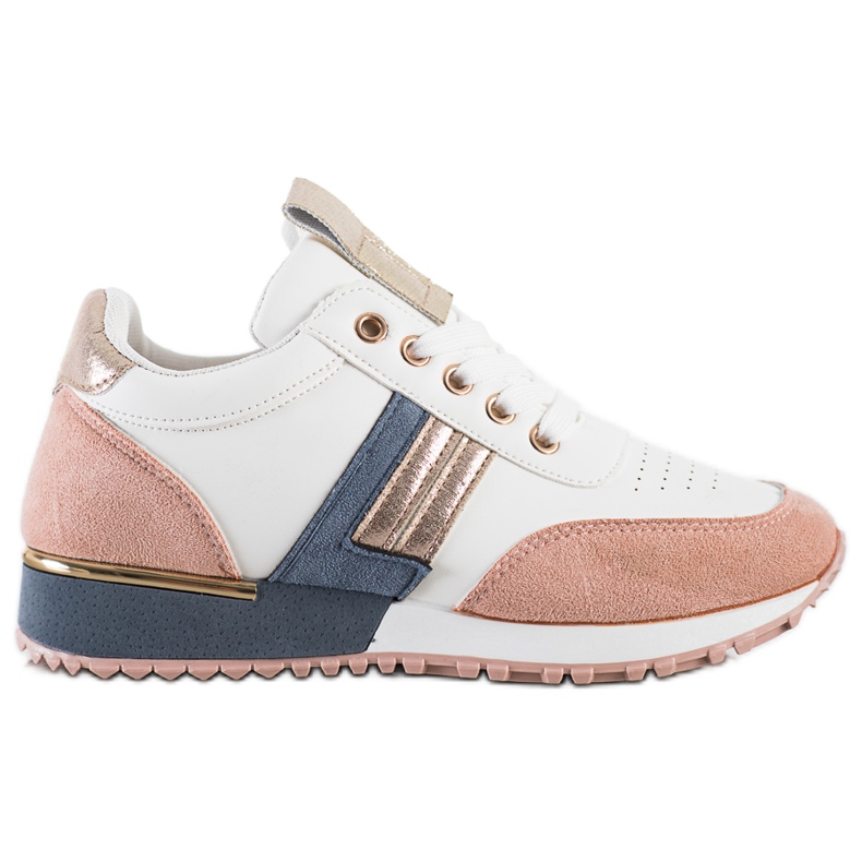 SHELOVET Tenisice s umetkom od antilopa bijela raznobojna