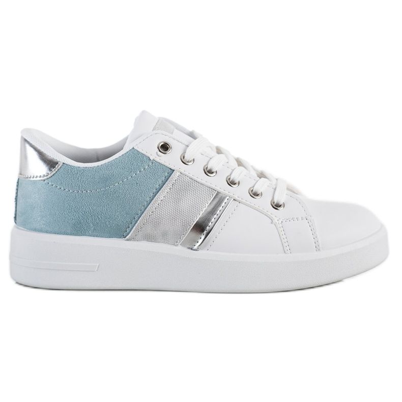 SHELOVET Sportske cipele s umetkom od antilopa bijela plava