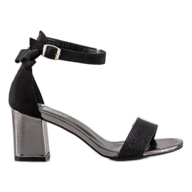 Sandale s mašnom VINCEZA crna