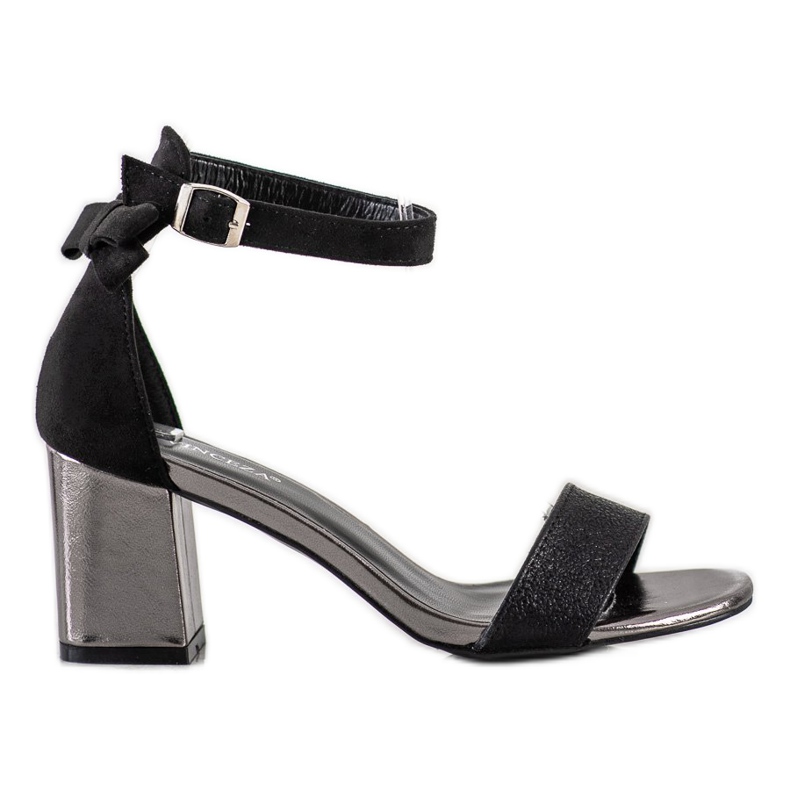 Sandale s mašnom VINCEZA crno