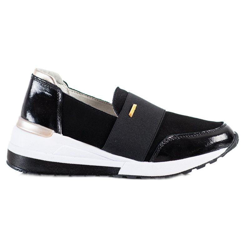 Goodin Crne kožne tenisice crno