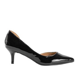 Crne lakirane pumpe na Brita stiletto peti crna