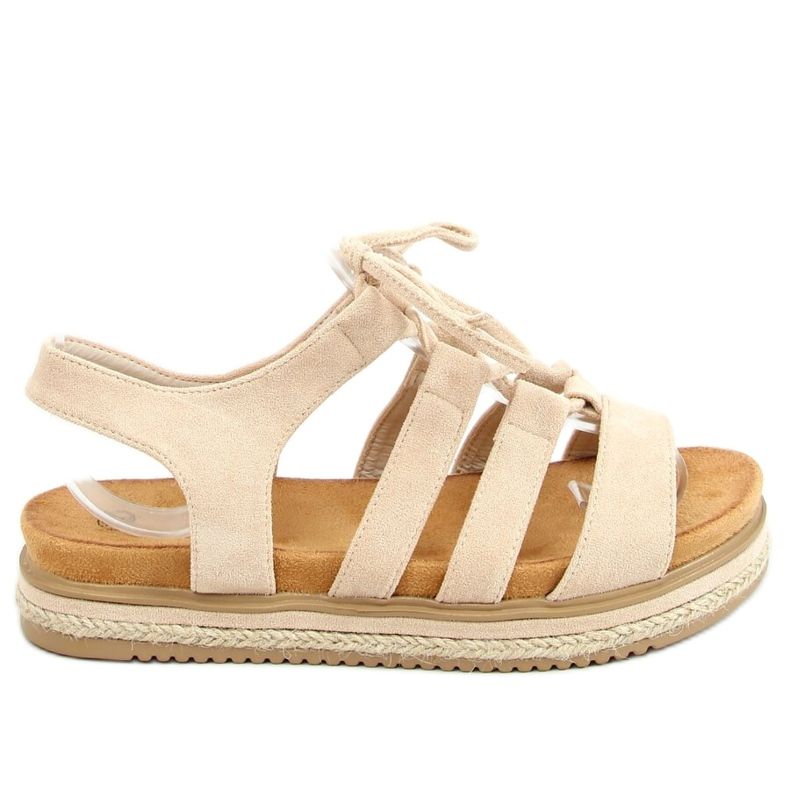 Sandale espadrile W86 Bež