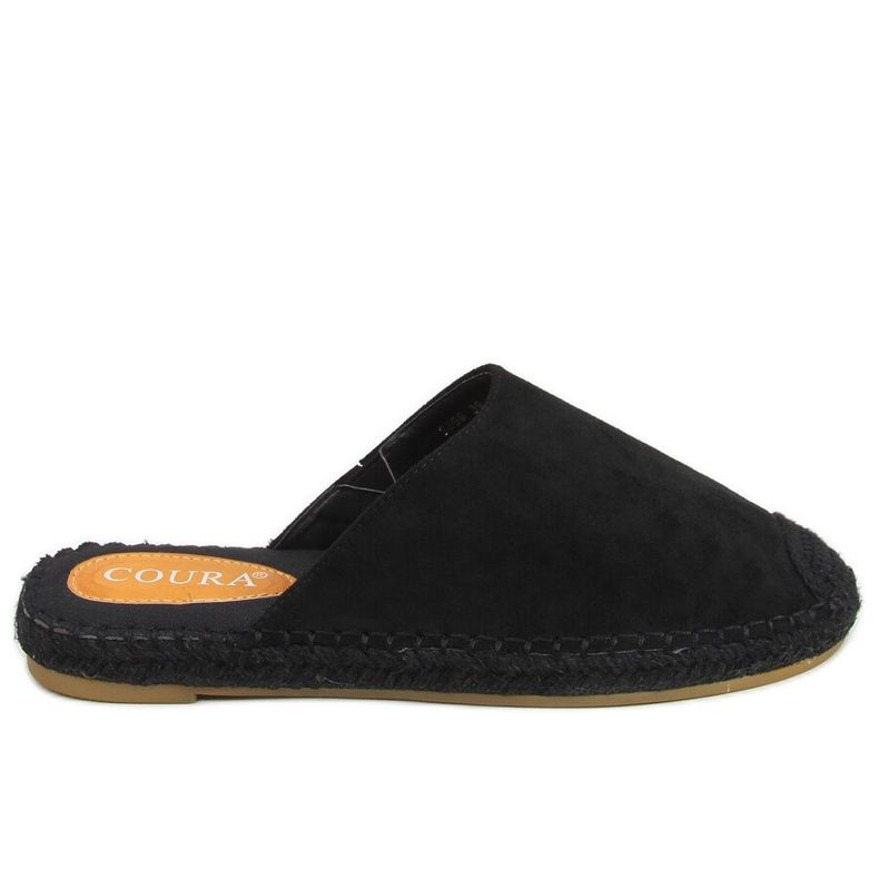 Espadrile u punoj boji crne 3899 Crne crno