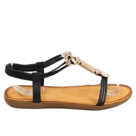 Crne ženske sandale H075 Negro crna