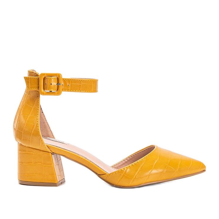 Senfski šatlovi na bloku Lindsey žuta boja