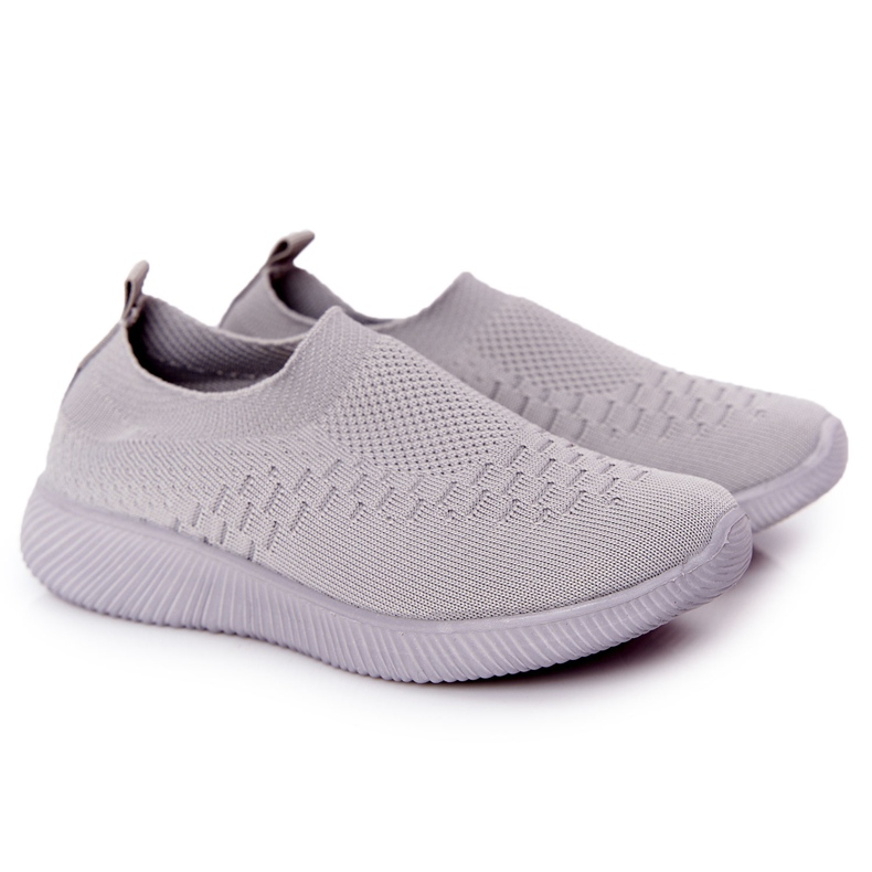 EVE Dječje sportske cipele Slip-On Grey School Trip siva