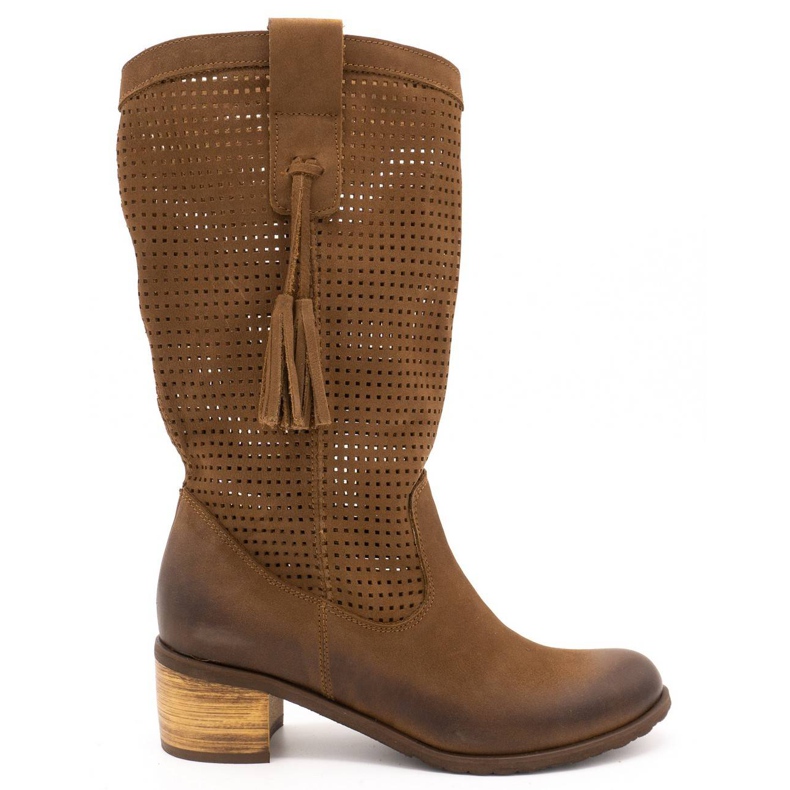 Olivier Ženske ažurne čizme D44 smeđe smeđa