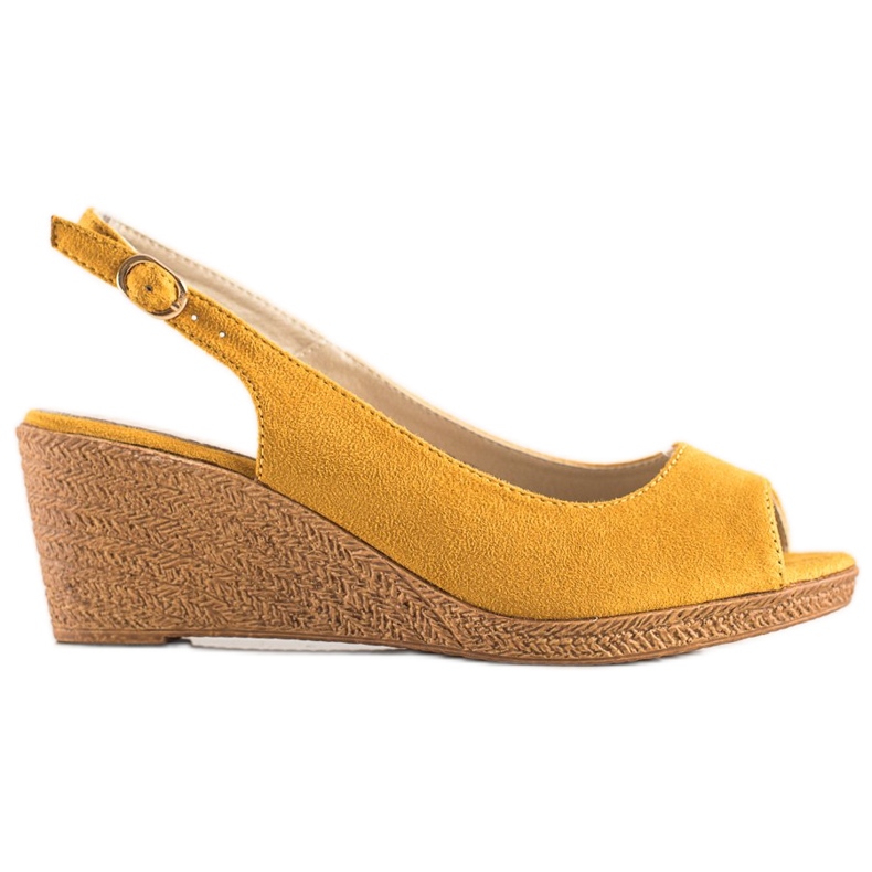 Goodin Ležerne sandale na klin žuta boja