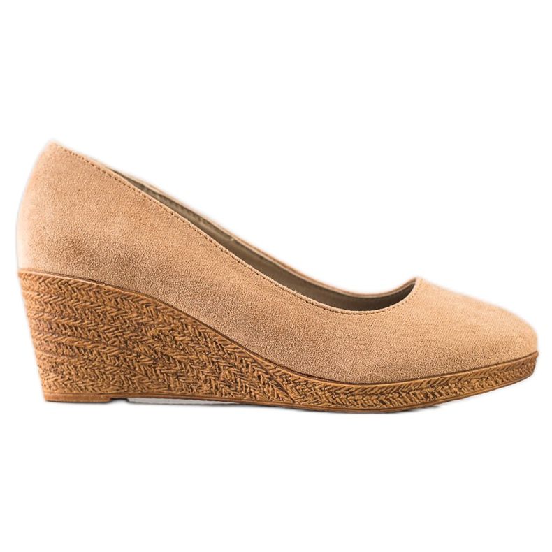 Goodin Lagane pumpe s klinom bež