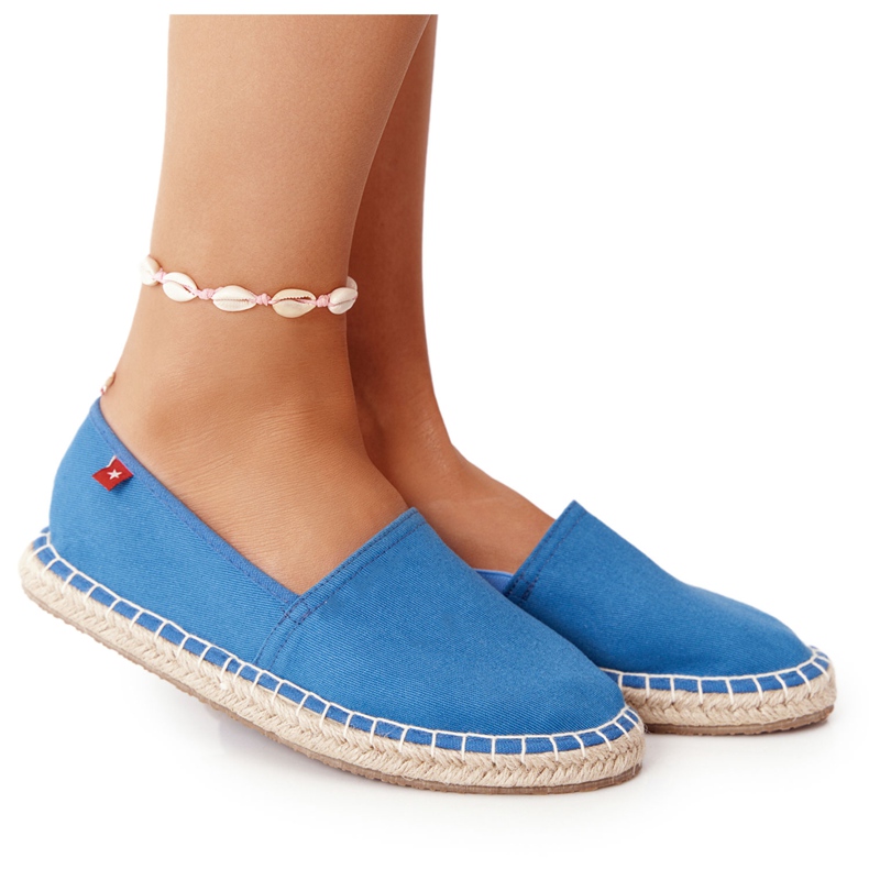 Espadrile na pletenom potplatu Big Star DD274A152 Plava