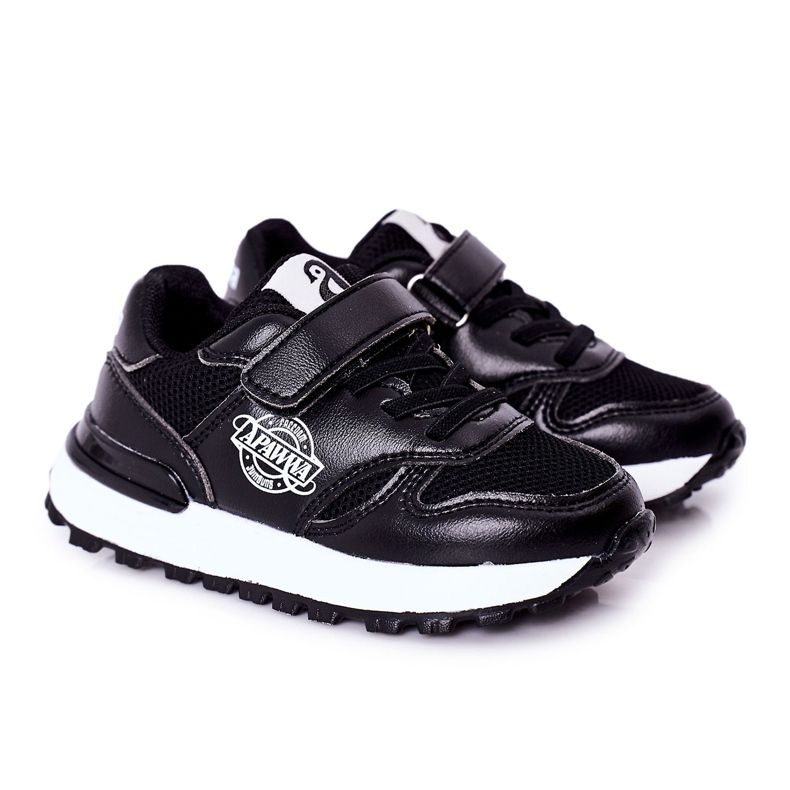 Apawwa Dječje sportske cipele Tenisice Black Skatepark crno