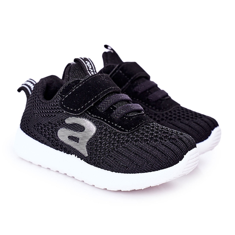 Apawwa Dječje crne sportske cipele Mali sportaš crno