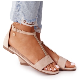 S.Barski Elegantne sandale od antilopa S. Bararski 541-7 Bež