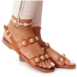 Sandale s mlaznicama S.Barski 541-52 Smeđe smeđa