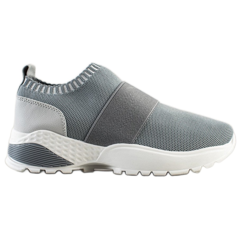 SHELOVET Sportske cipele na navlačenje s elastičnom trakom siva
