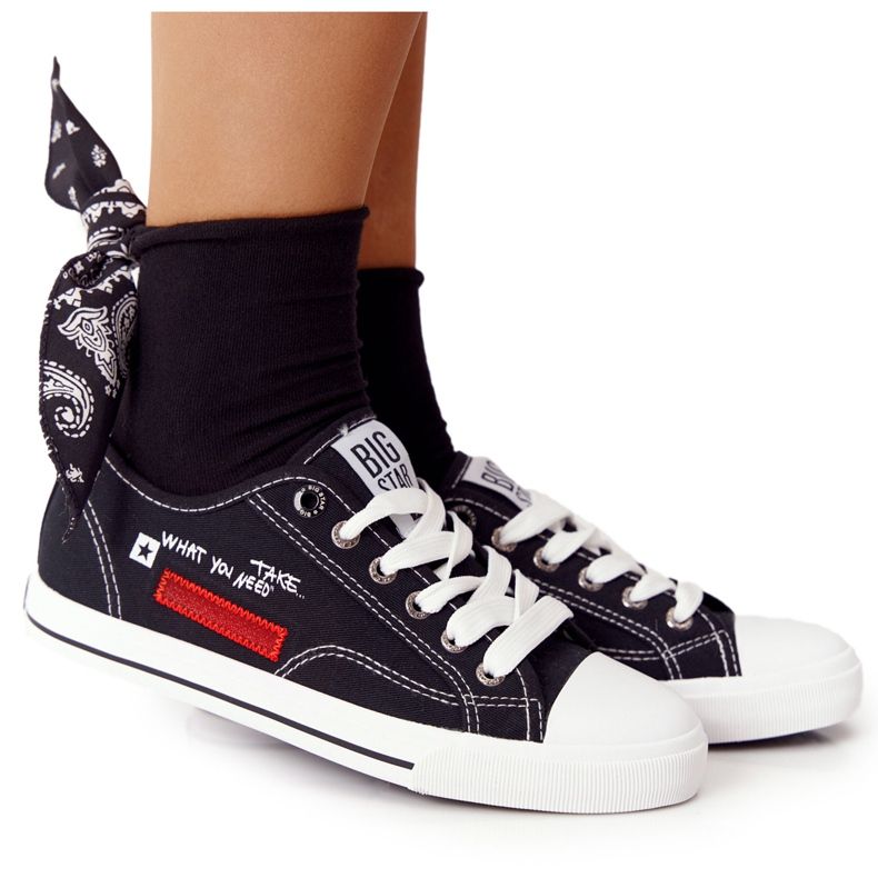 Ženske tenisice s Big Star FF274082 crne crno