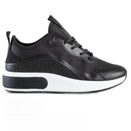 SHELOVET Sportske tenisice na platformi crna