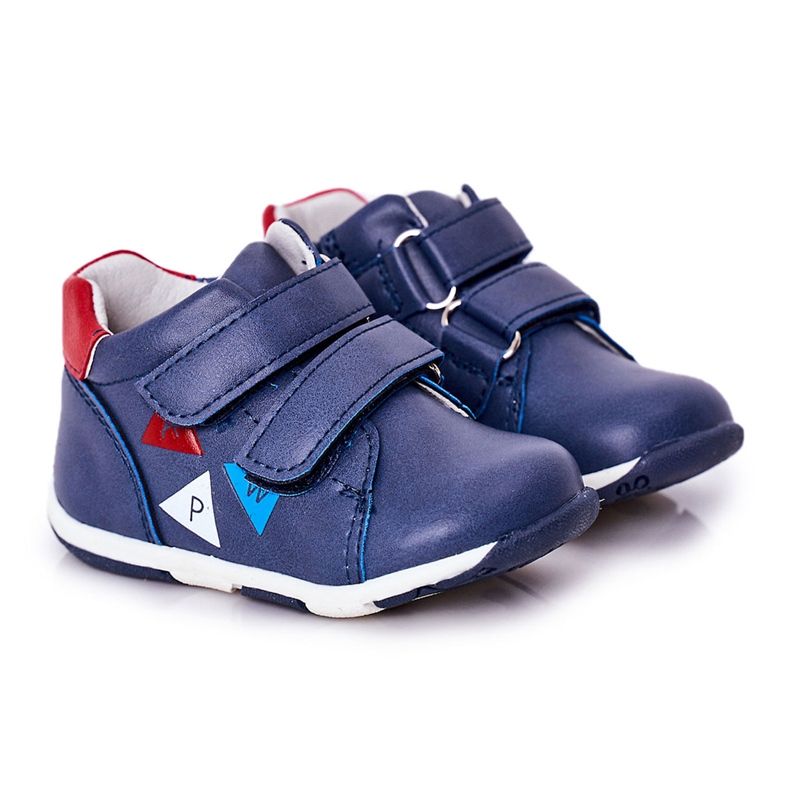 Apawwa Dječje hlače s čičak -plavom bojom Milo plava