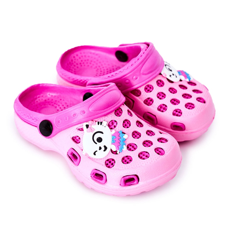 Dječje papuče od pjene Crocs Pink Jupiter ružičasta
