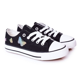 EVE Dječje tenisice Crne bajke s leptirima crna