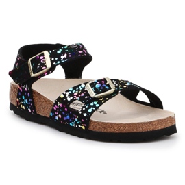 Birkenstock Rio Kids 1019707 sandale crna žuta boja
