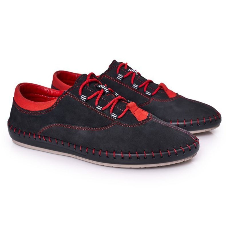 Bednarek Polish Shoes Muške kožne cipele Bednarek Navy Blue plava