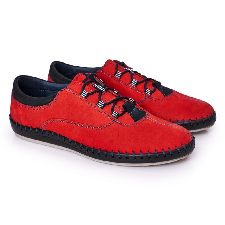 Bednarek Polish Shoes Muške kožne cipele Bednarek Red crvena