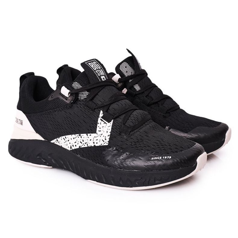 Muške sportske cipele Memory Foam Big Star HH174236 Crna crno