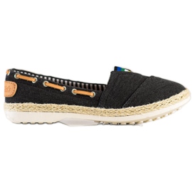 Beauty Girl'S Tekstilne espadrile crna