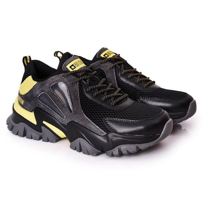 Muške sportske cipele Memory Foam Big Star HH174278 Crna crno