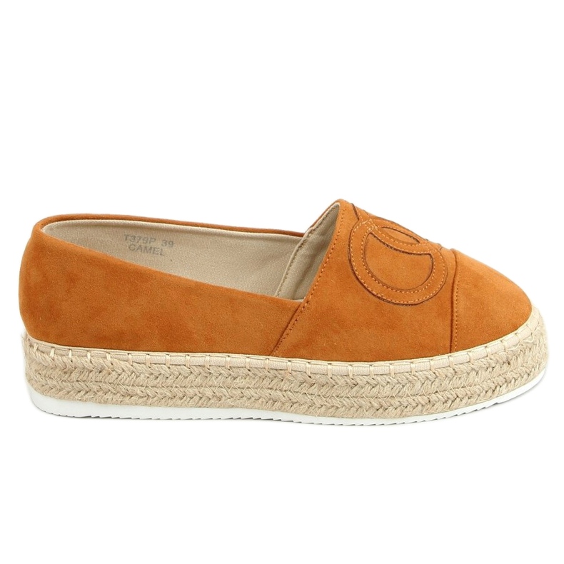 Espadrile chanelki deva T379P Camel smeđa raznobojna