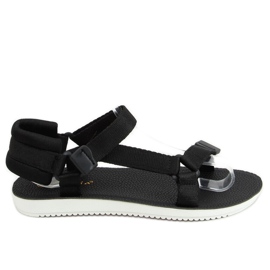 Crne sportske sandale N-67 Black Velcro crna