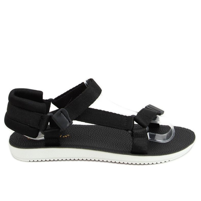 Crne sportske sandale N-67 Black Velcro crno